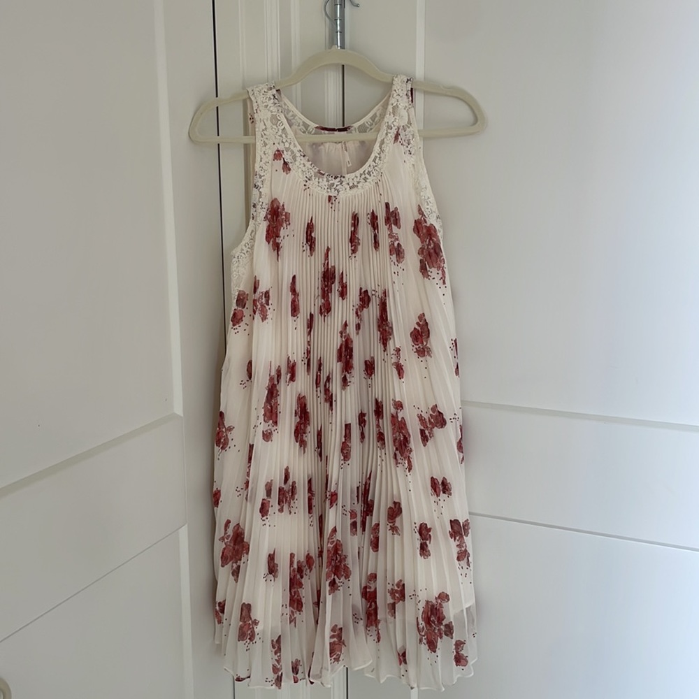 Free People Pleated Floral Dress